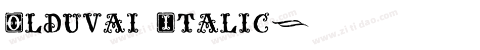 Olduvai Italic字体转换